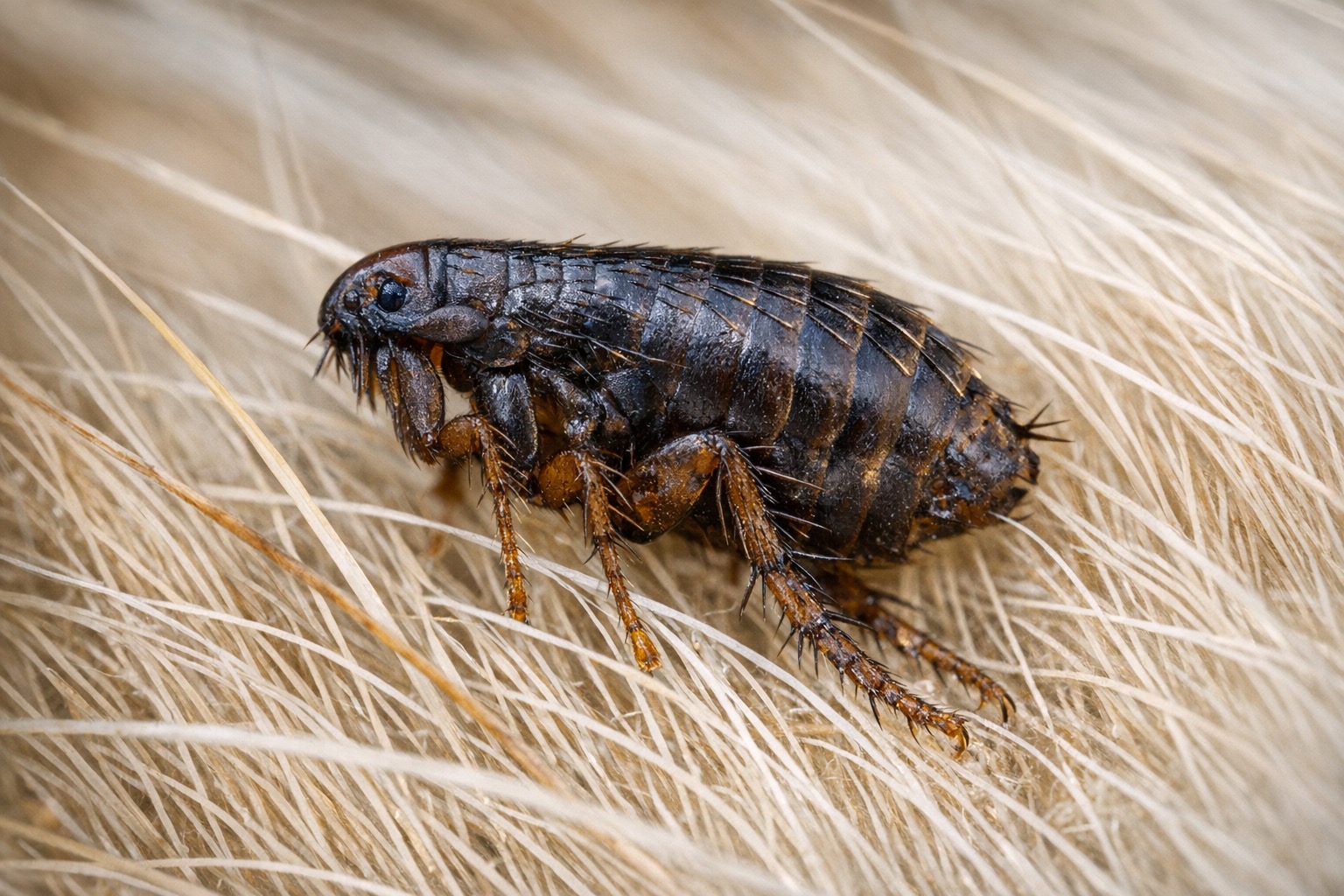 Fleas — close-up